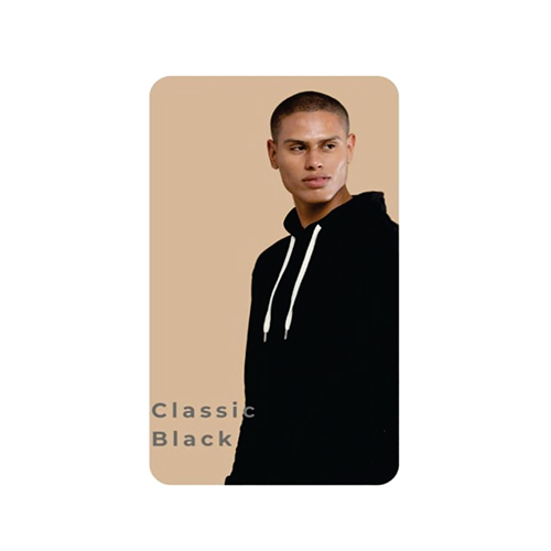 Classic Black Sustainable Yarn Dyed Hoodie