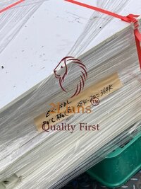 PVC  Sheet Scrap Ivory & Grey