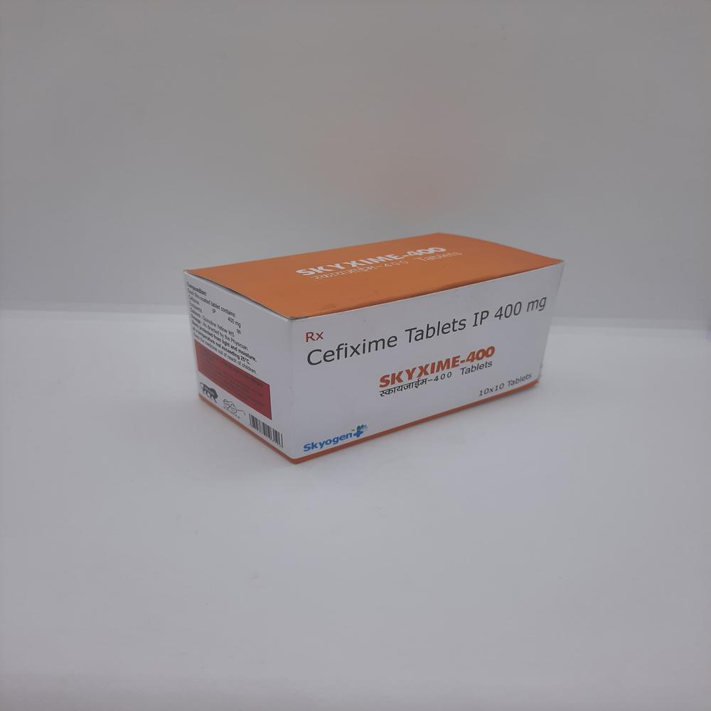 Cefixime Capsules 400 Mg - Antibiotic For Bacterial Infections | Suitable For Digestive Health Management, May Cause Nausea And Diarrhea