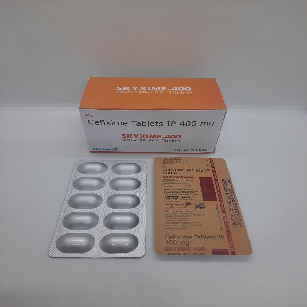 Cefixime Capsules 400 Mg - Antibiotic For Bacterial Infections | Suitable For Digestive Health Management, May Cause Nausea And Diarrhea