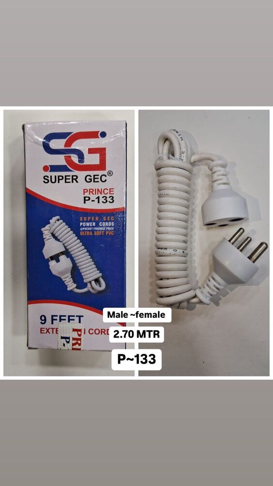 Male- Female  [ P- 133 ] Power Cords