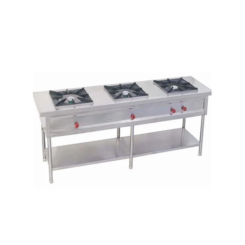 Three Burner Cooking Range - Automatic Grade: Semi Automatic