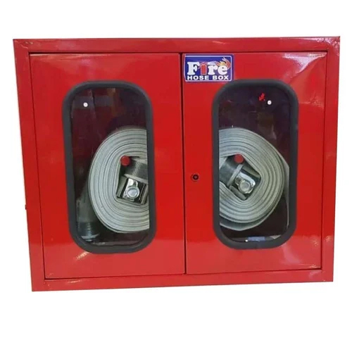 Double Door Fire Hose Cabinet - Color: Red