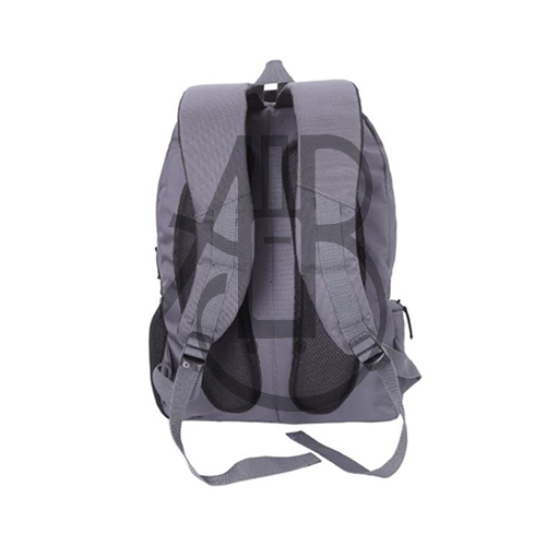 Mb04 Grey School Backpack Bag - Color: Black