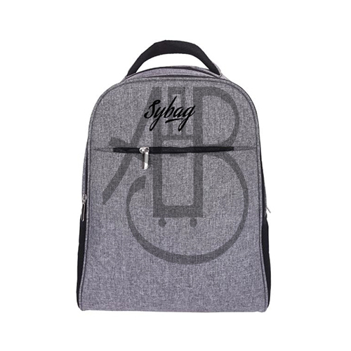 MB08 Light Grey School Backpack Bag