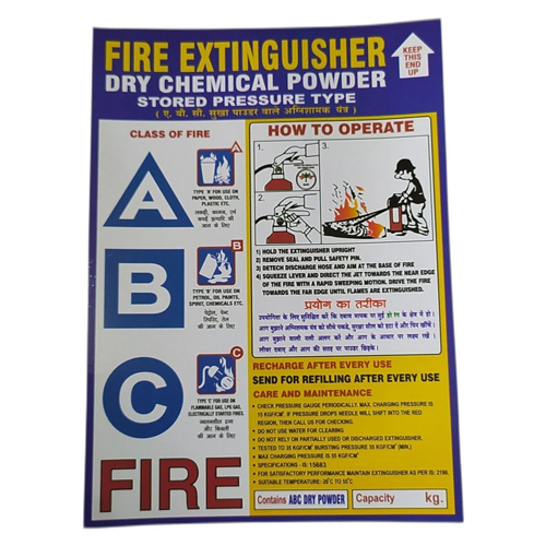 Fire Extinguisher Body Sticker