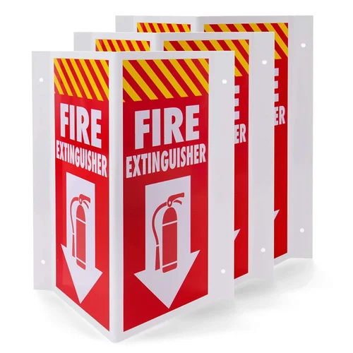 Fire Extinguisher Sign Board triangler