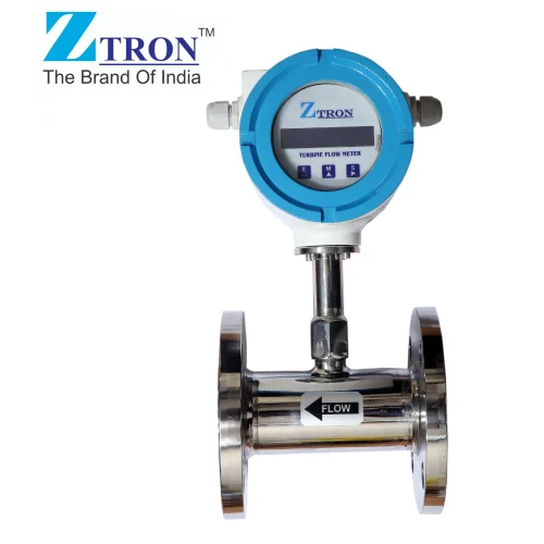 Liquid Flow Meter - Stainless Steel, Digital Display, Blue Design | 240 Volt Electric Power Supply, Industrial-grade Precision Measurement