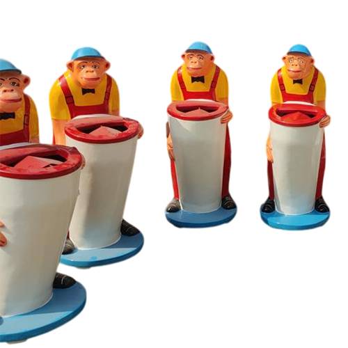 बंदर पशु आकार का कूड़ेदान