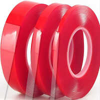 Double Sided Red Polyester Tape