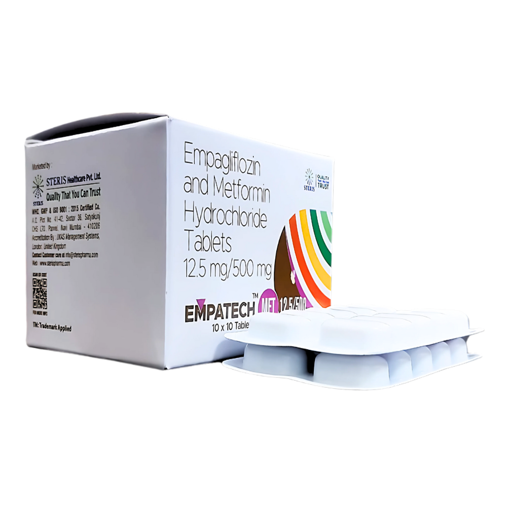 Empagliflozin (12.5mg) ,Metformin Hydrochloride (500mg)
