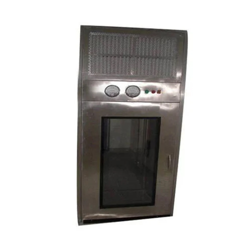 Flange Type Dynamic Pass Box - Color: Silver