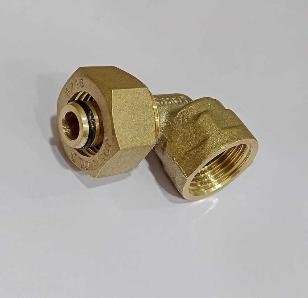 Composite Brass Pipe Fitting - Color: Golden