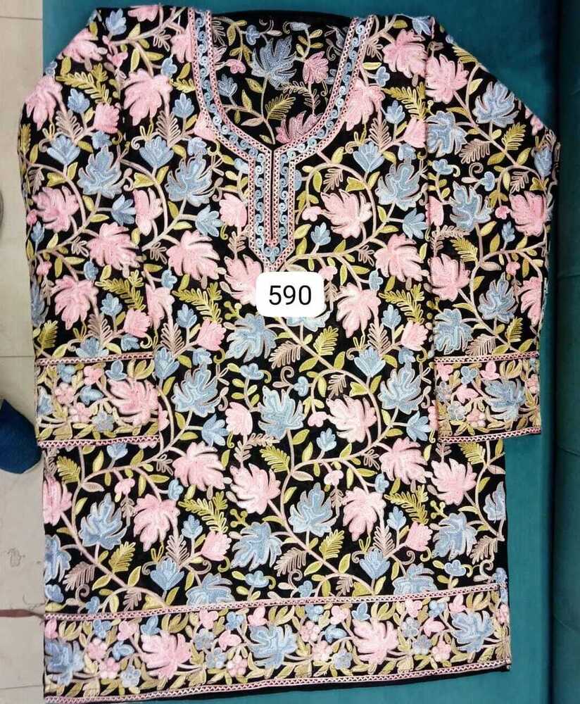 जॉर्जेट शॉर्ट कुर्ती