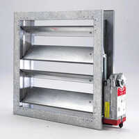 Fire Smoke Damper - Stainless Steel, Standard Size, Silver Color, 5 Kilograms Weight | 1-year Warranty For Reliable Industrial Fire Protection