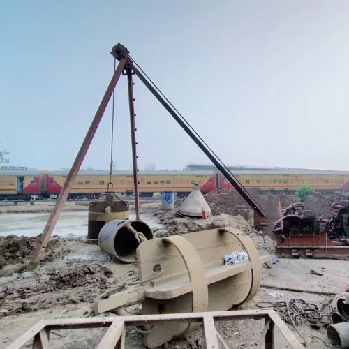 Tripod And Winch Pile Foundation Service