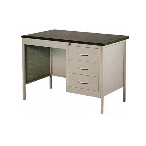 Steel Office Table - Color: Grey