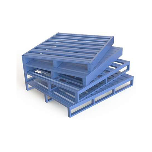 Heavy Duty Corrugated Steel Pallet - Color: Blue