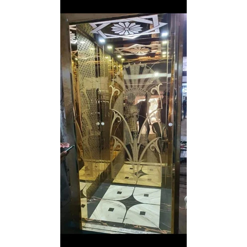 6 Persons Stainless Steel Automatic Home Elevators - Car Dimension: Custom Made