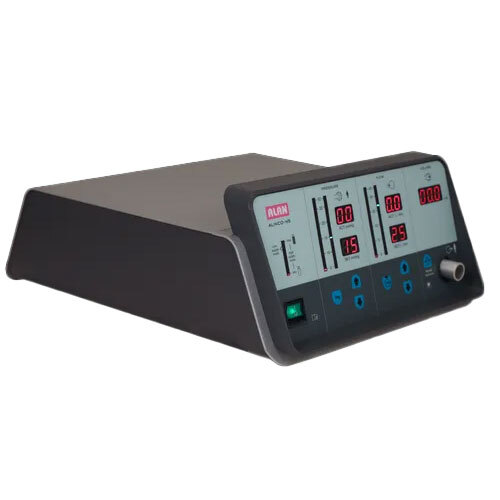 Co2 Insufflator - Mild Steel, Standard Size, Grey | Digital Display, 9 User Program Memories, Real-time Control, Gas Warmer, 45 Lpm Max Flow