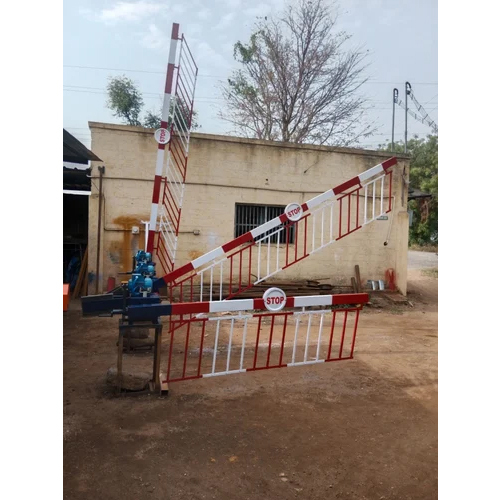 Fence Boom Barrier Gate - Color: Red And White