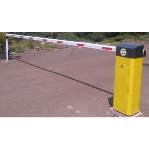 Electrically Operated Boom Barrier - Color: Yellow