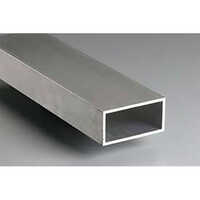 Aluminum Rectangular Tube - Color: Silver