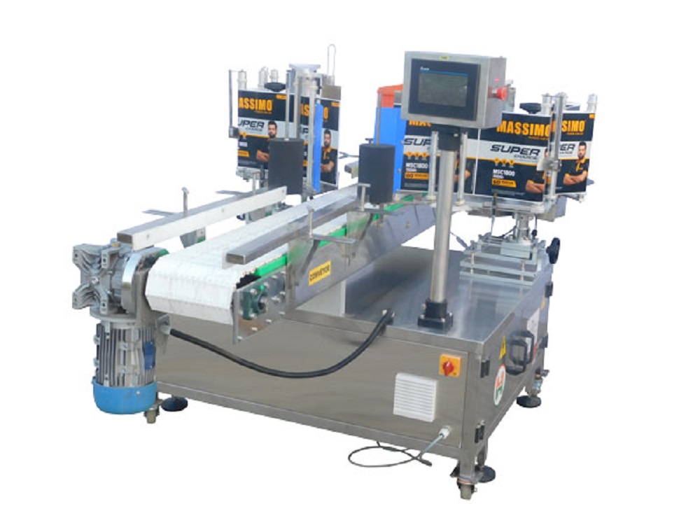 Automatic Single Side Sticker Labeling Machine For Battery