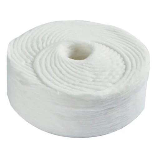 White Cotton Wick Raw Material - Pattern: Plain