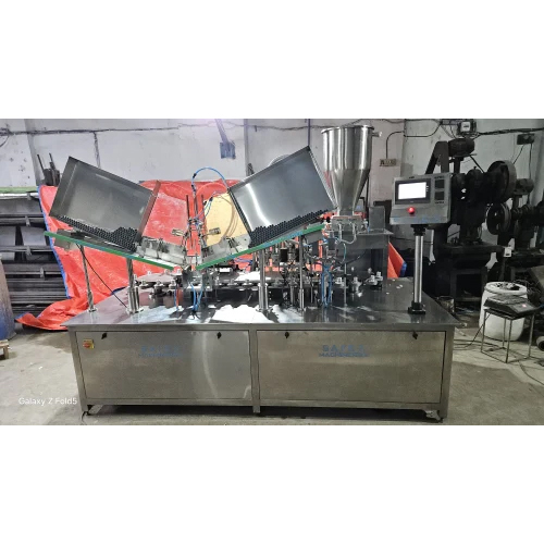 Double Head Linear Tube Filling and Sealing Machine