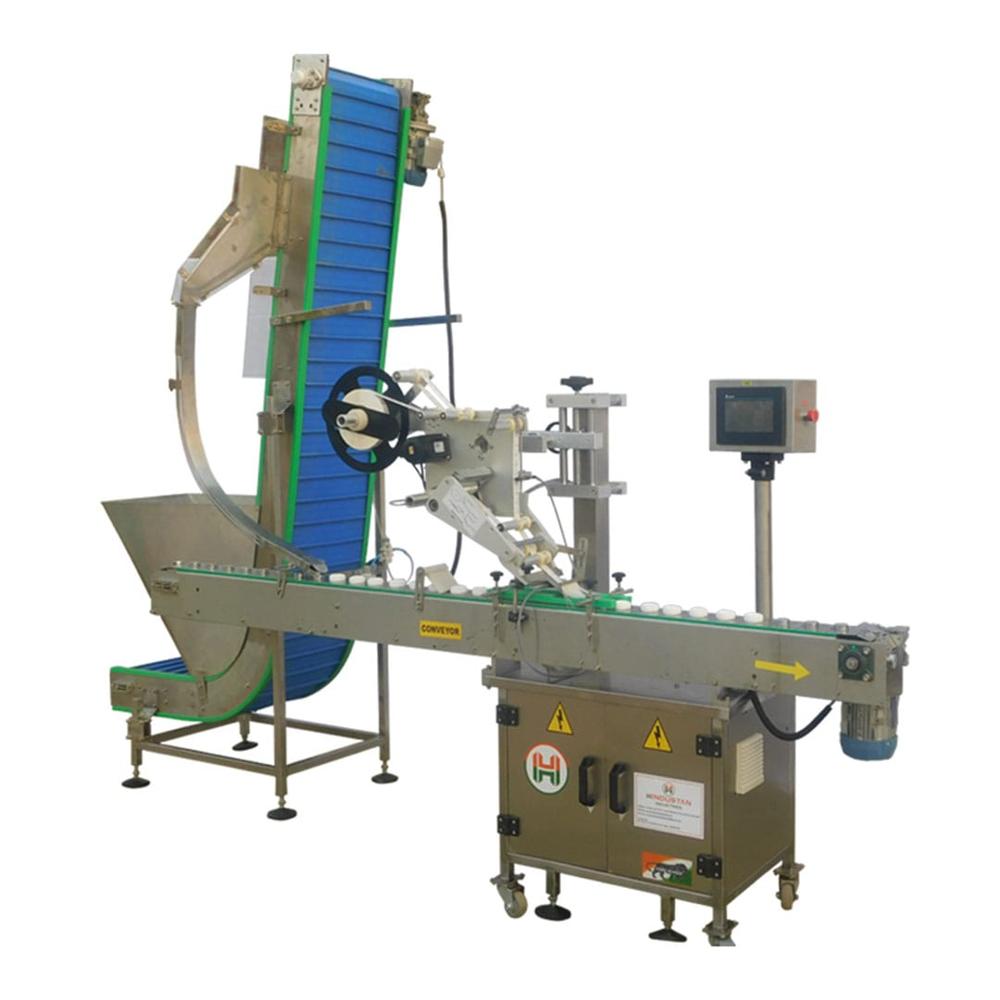 Automatic Top Sticker Labeling Machine With Elevator