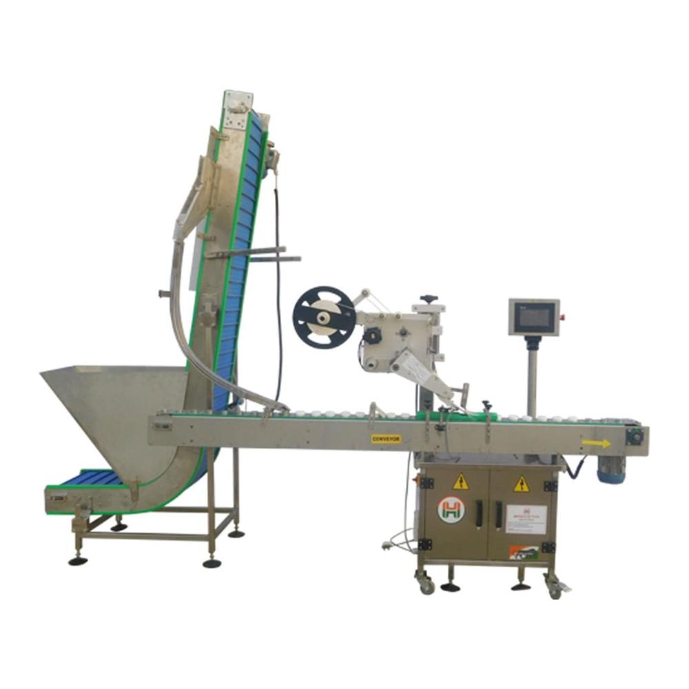 Automatic Top Sticker Labeling Machine With Elevator