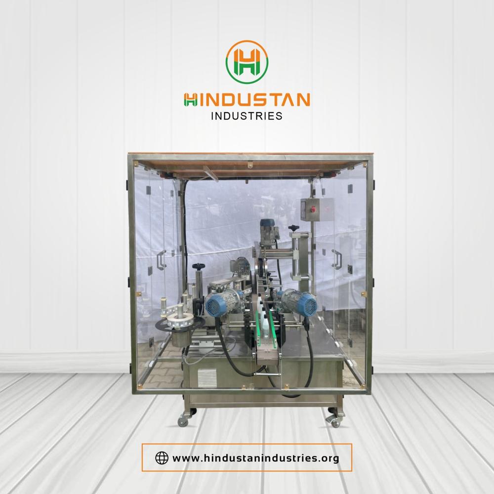 Fully Automatic Sticker Labelling Machine with Safety Cabinet