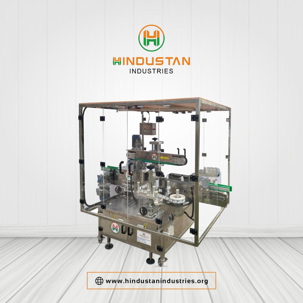 Fully Automatic Sticker Labelling Machine with Safety Cabinet
