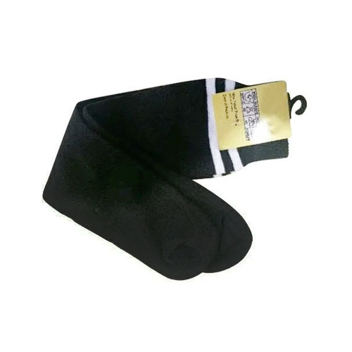 Black Cotton Sports Socks - Design: Standard