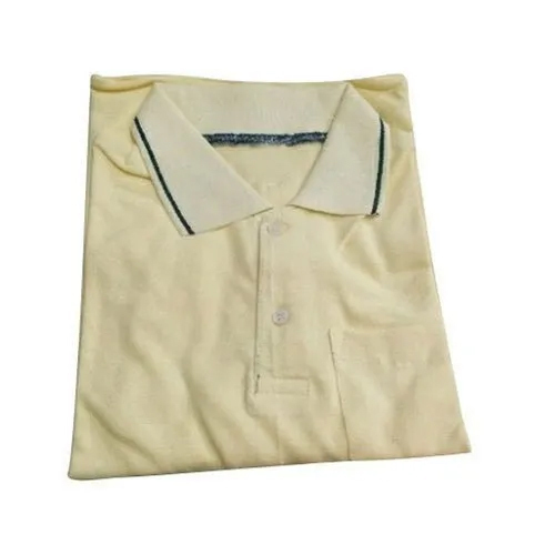 College Sports Uniform T-Shirt - Color: Light Yellow