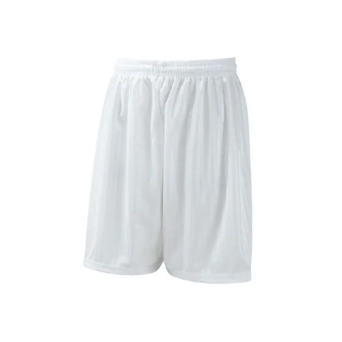White Polyester Football Shorts