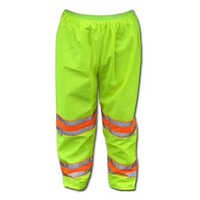Reflective Safety Pant - Color: Fluorescent Lime