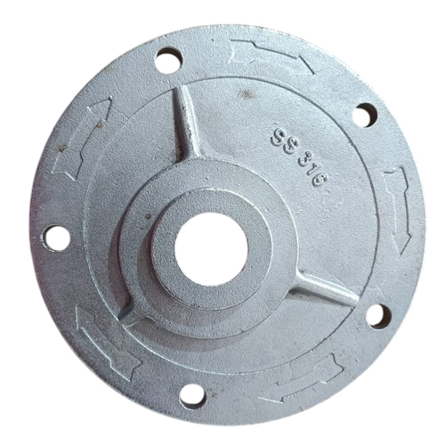 Pump Casting Component - Color: Silver