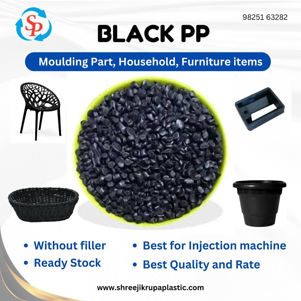 Black Pp Reprocessed Granules - Density: 0.90~0.92 Gram Per Cubic Centimeter(g/cm3)