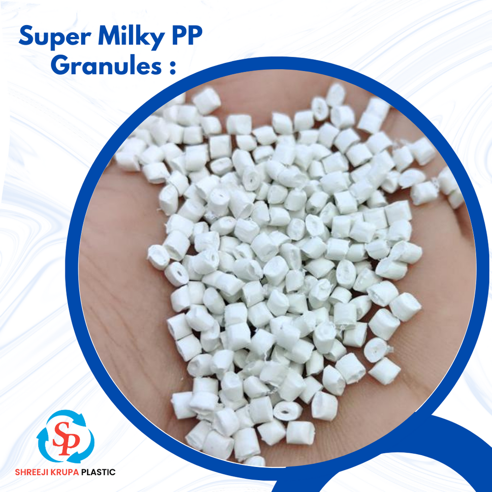 Polypropylene Plastic Granules - Color: White