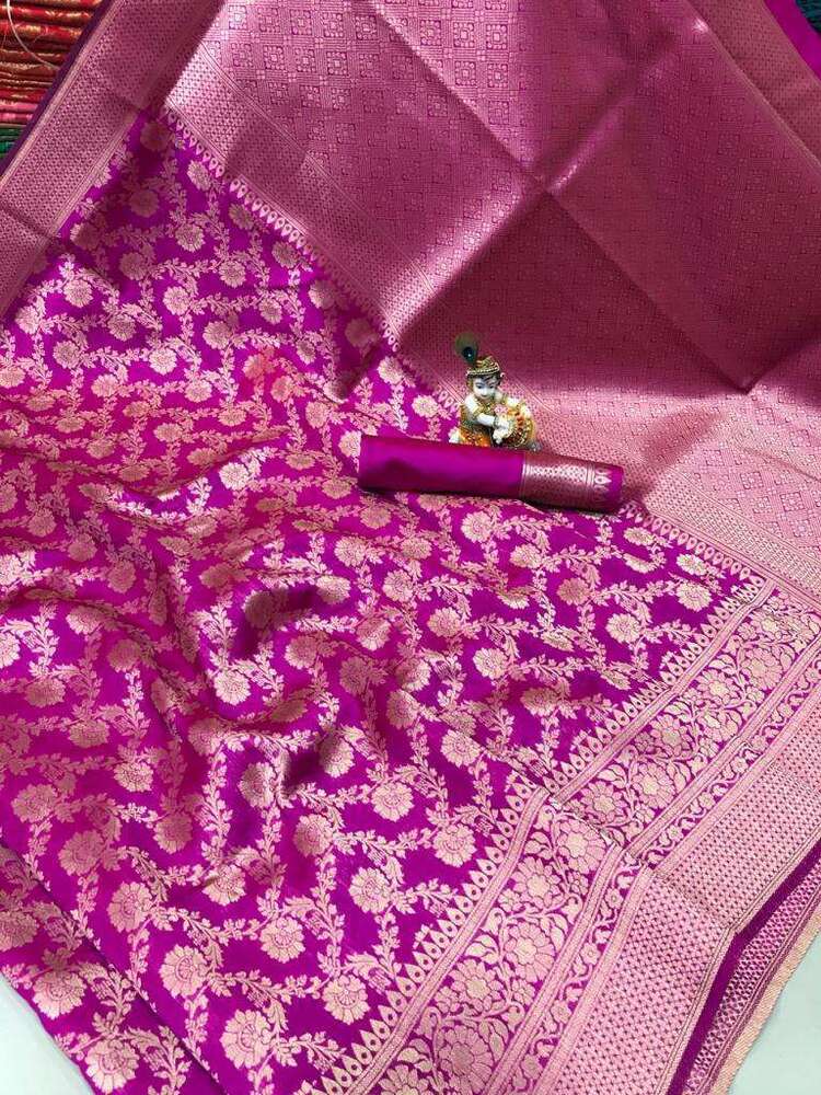 SOFT BANARASI COTTON SILK SAREE