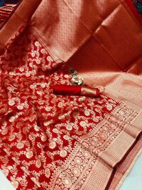 SOFT BANARASI COTTON SILK SAREE