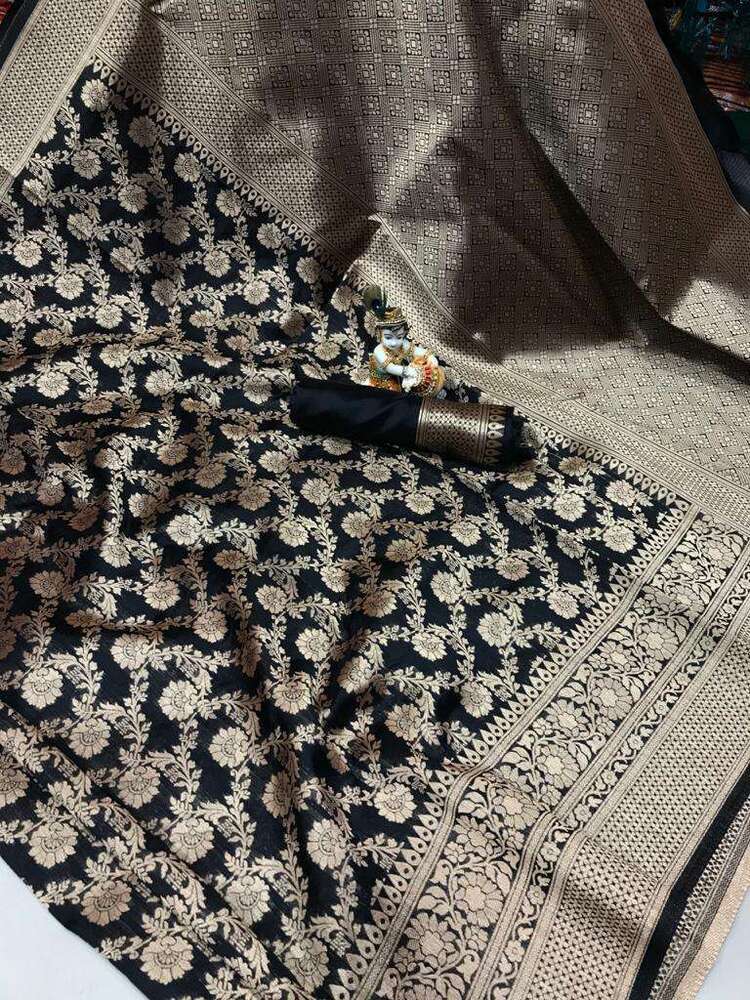 SOFT BANARASI COTTON SILK SAREE