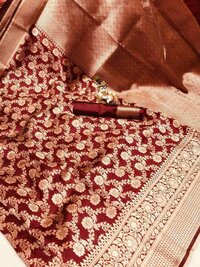 SOFT BANARASI COTTON SILK SAREE