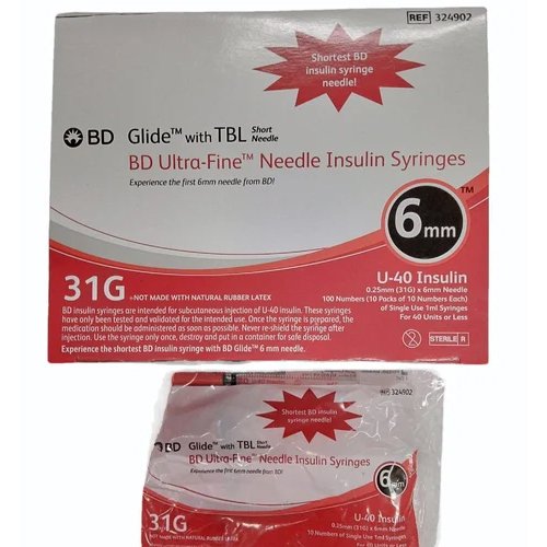 Bd Syringe 31 G 6Mm - Grade: Medical Grade