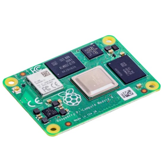 Raspberry Pi Compute Module 4- Cm4001016- 1gb Ram-16gb Emmc- No Wireless - Color: Black With Green