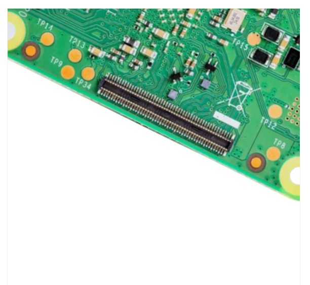 Raspberry Pi Compute Module 4- Cm4001016- 1gb Ram-16gb Emmc- No Wireless - Color: Black With Green