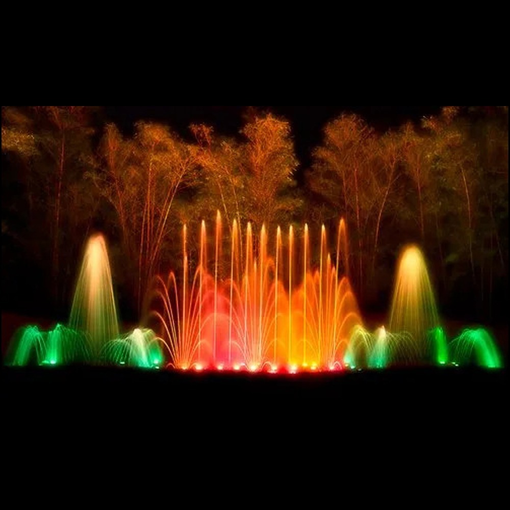 Multicolor Light and Sound Show Fountain