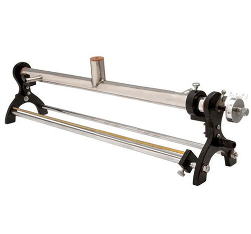Coefficient of Linear Expansion Apparatus (Horizontal Type) with Spherometer  Brass, Iron & Nickel Rods
